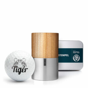 Geschenkbox Golfballstempel AG25 "Kirsche" mit Gutschein