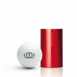 Golfballstempel AG25 Charity Edition – rot eloxiertes Aluminiumgehäuse