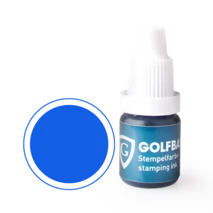 Golfstempel Abdruckfarbe Blau