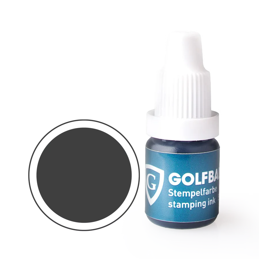 Golfstempel Abdruckfarbe Schwarz