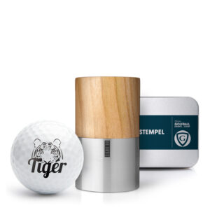 Geschenkbox Golfballstempel AG25 "Kirsche hell" mit Gutschein