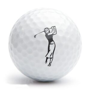 Golferin - Golfballstempel AG 25 mit fertigem Motiv