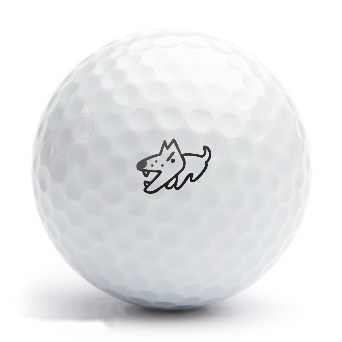 Golfballstempel AG12 Motiv Bissiger Hund