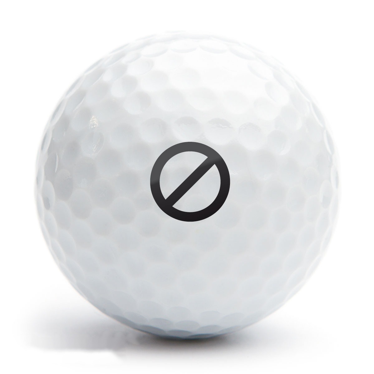 Golfballstempel AG12 Motiv Verbot
